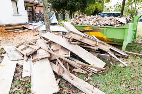 Professional team removing furniture from a Hendon home